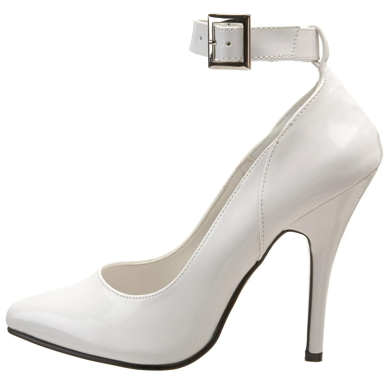 5 Inch Heel SEDUCE-431 White Patent