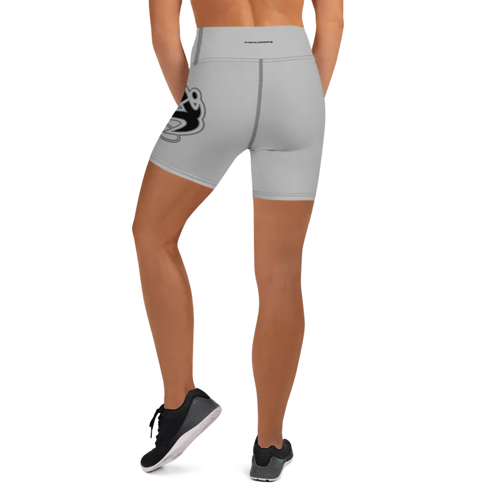 Athletic Apparatus Grey 2 Black logo Yoga Shorts