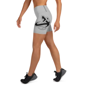 Athletic Apparatus Grey 2 Black logo Yoga Shorts