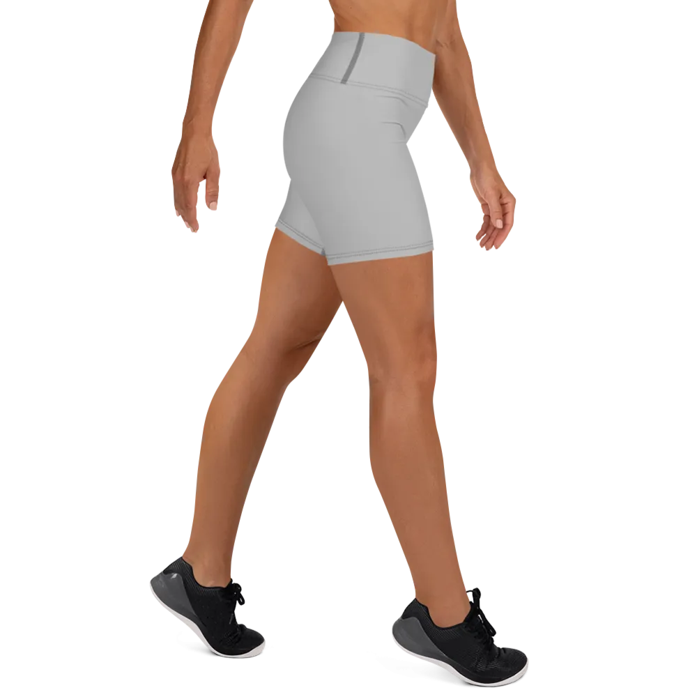 Athletic Apparatus Grey 2 Black logo Yoga Shorts