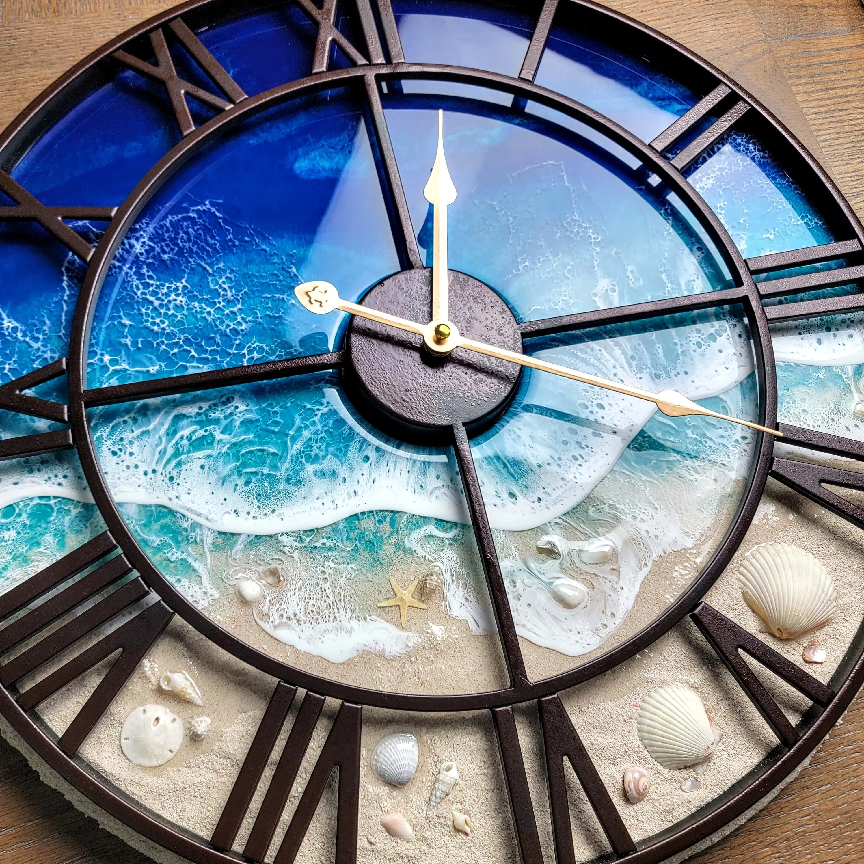 Beach Wave Clock - Ready to Ship