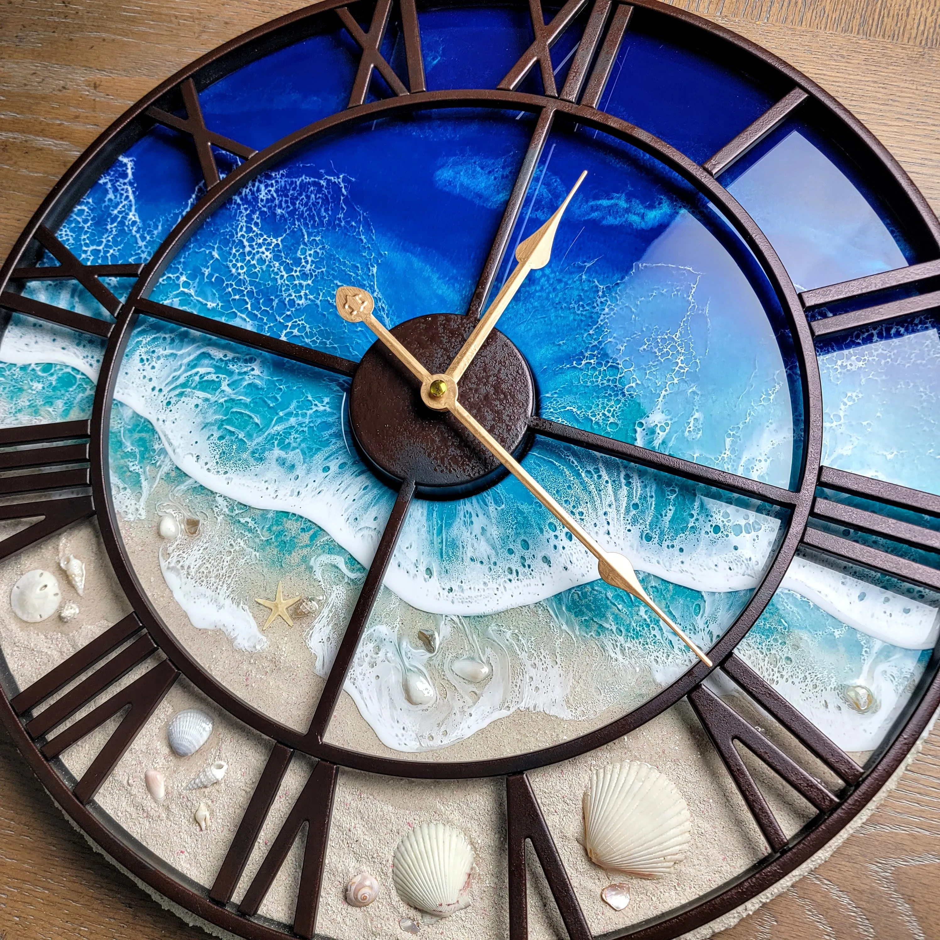 Beach Wave Clock - Ready to Ship