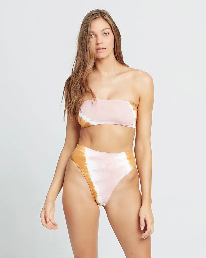 Beach Wave Top - Stripe Tie Dye