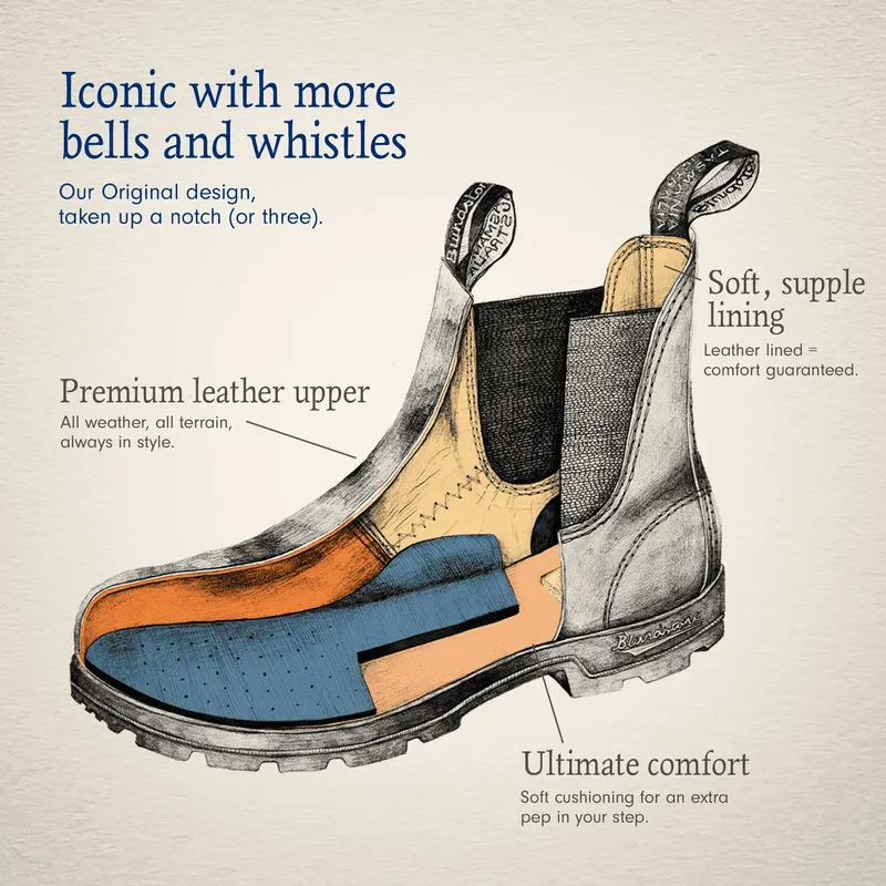 Blundstone 585 Classic Boots - Rustic Brown