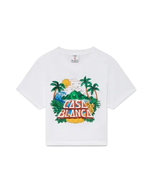 Casa Beach Wave Cropped T-Shirt