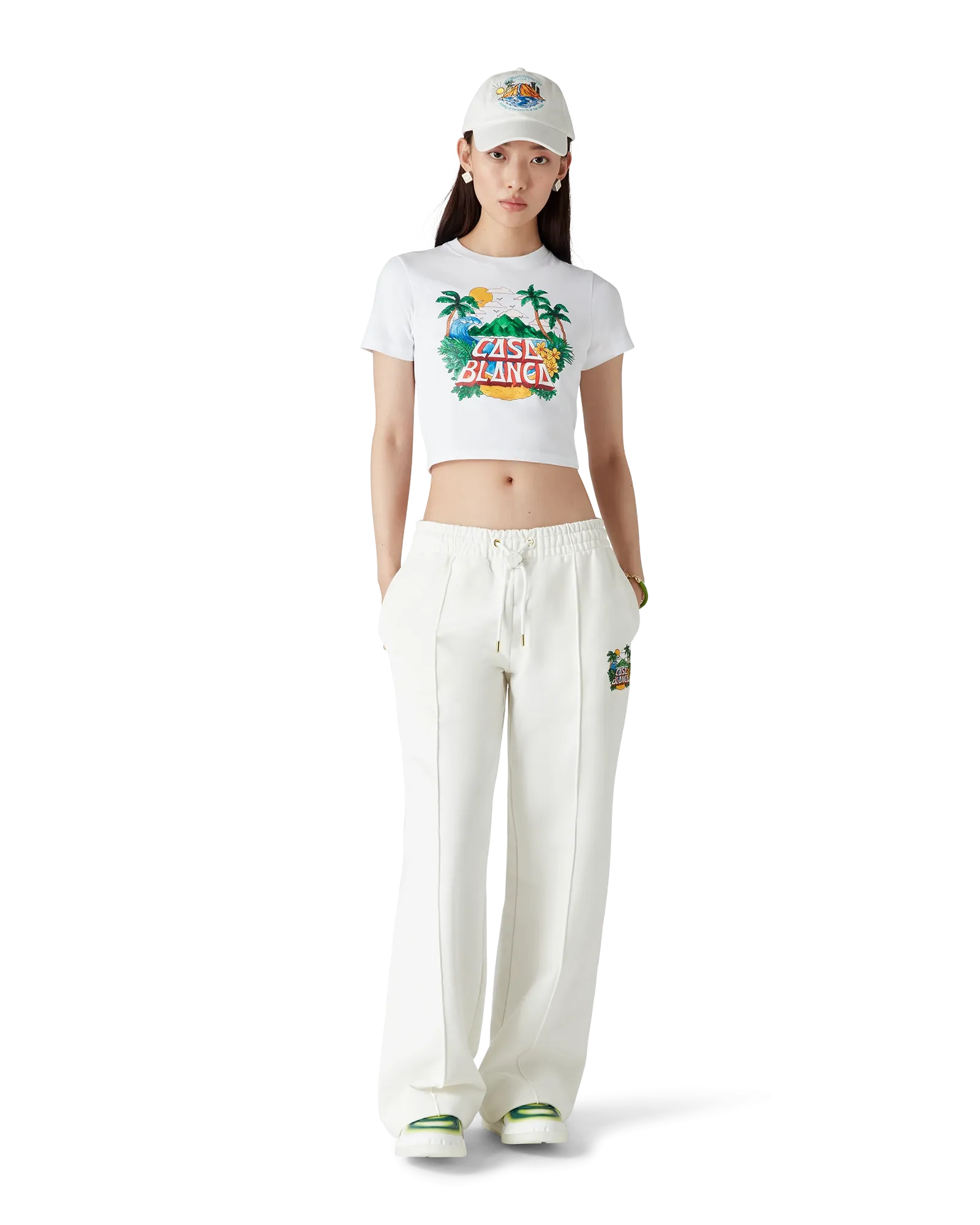 Casa Beach Wave Cropped T-Shirt