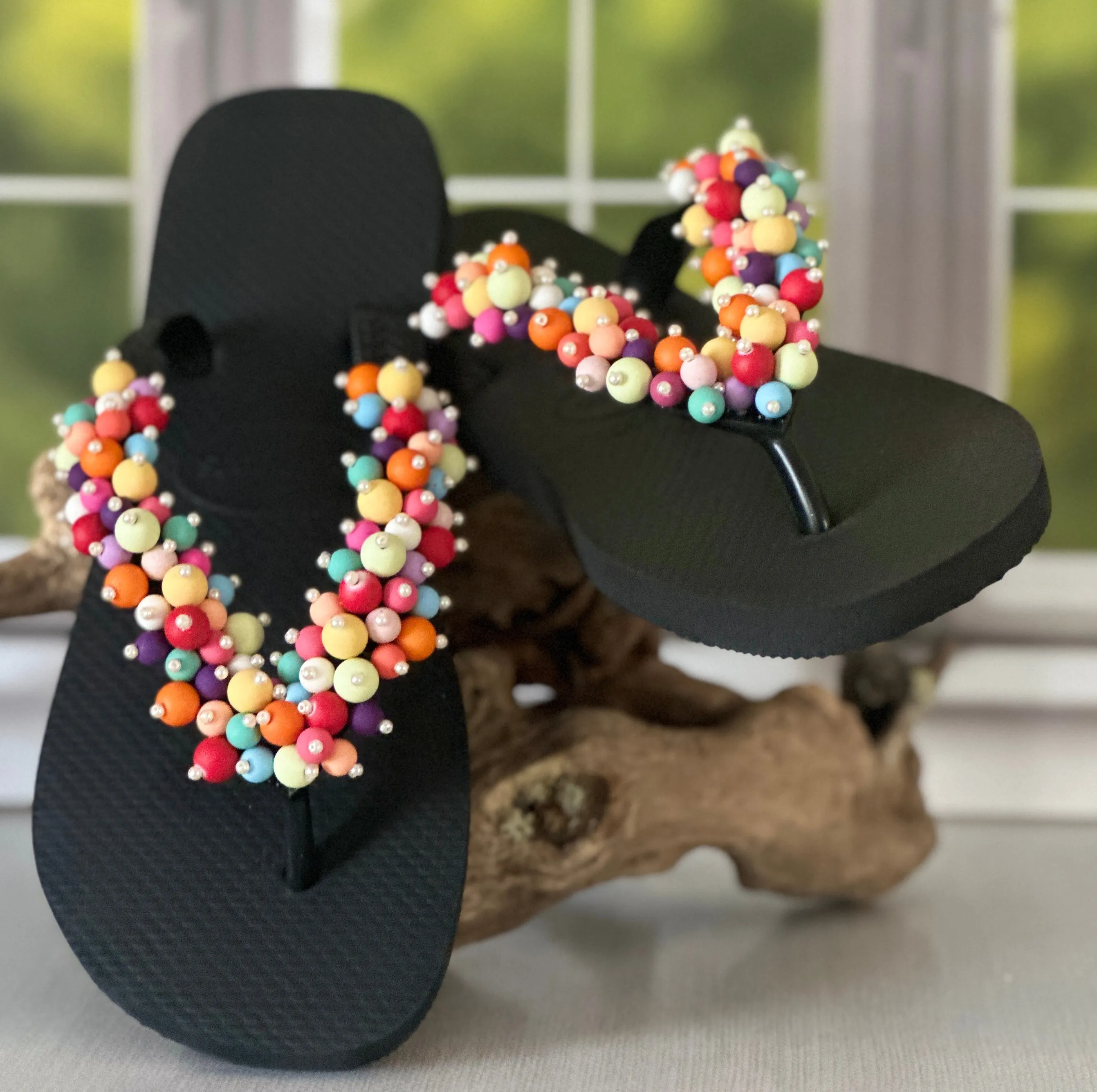 Colorful Popcorn Sandals