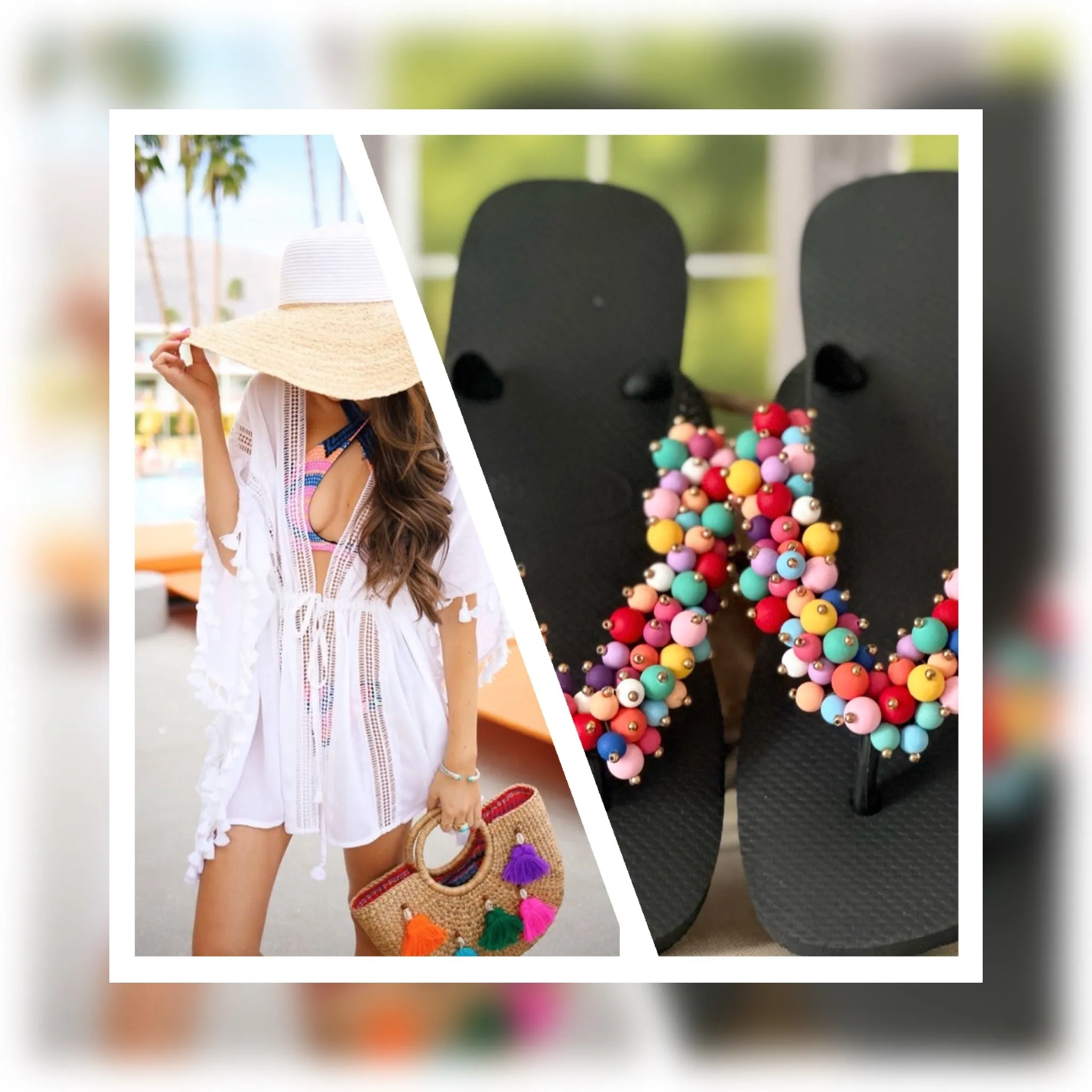 Colorful Popcorn Sandals