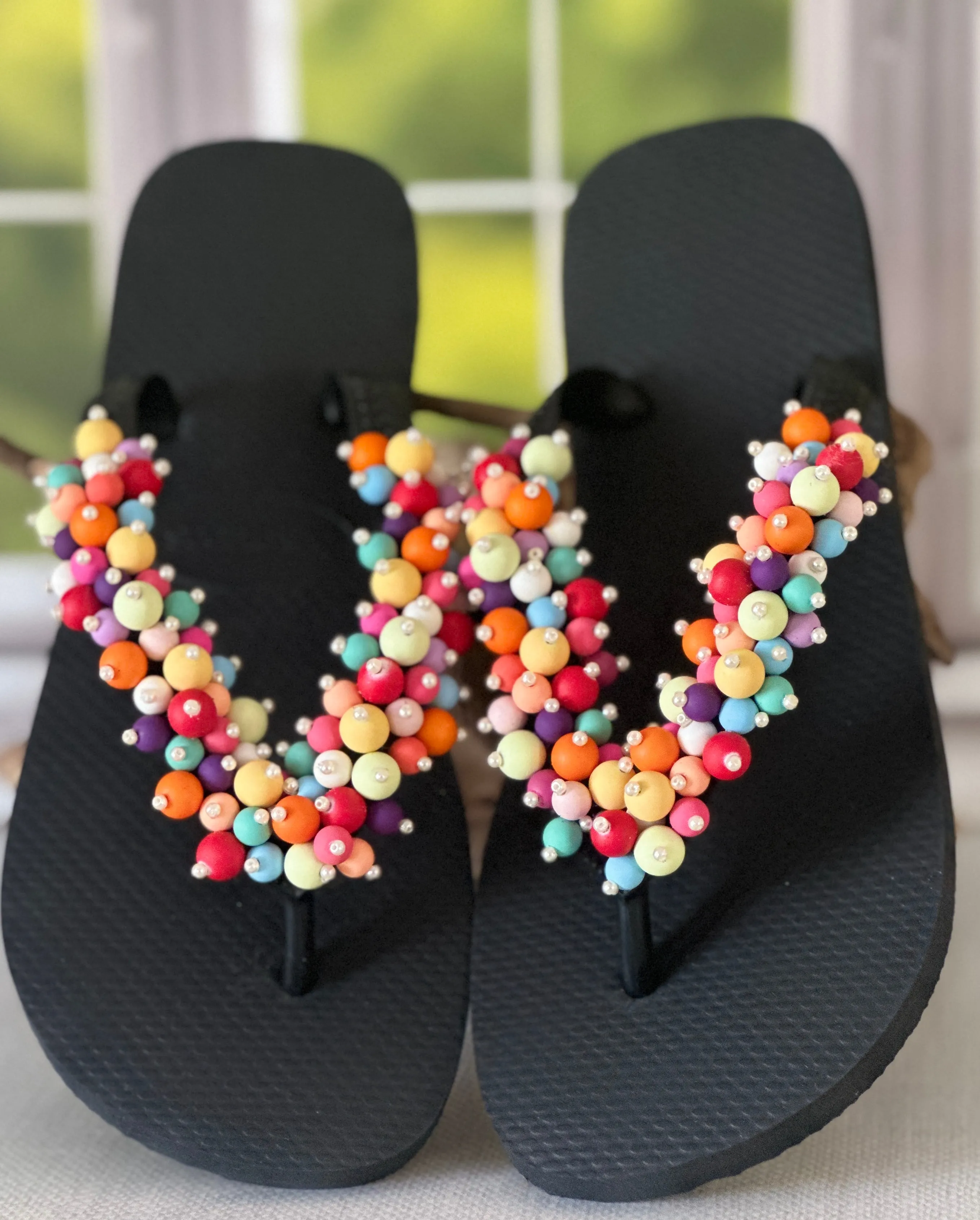 Colorful Popcorn Sandals