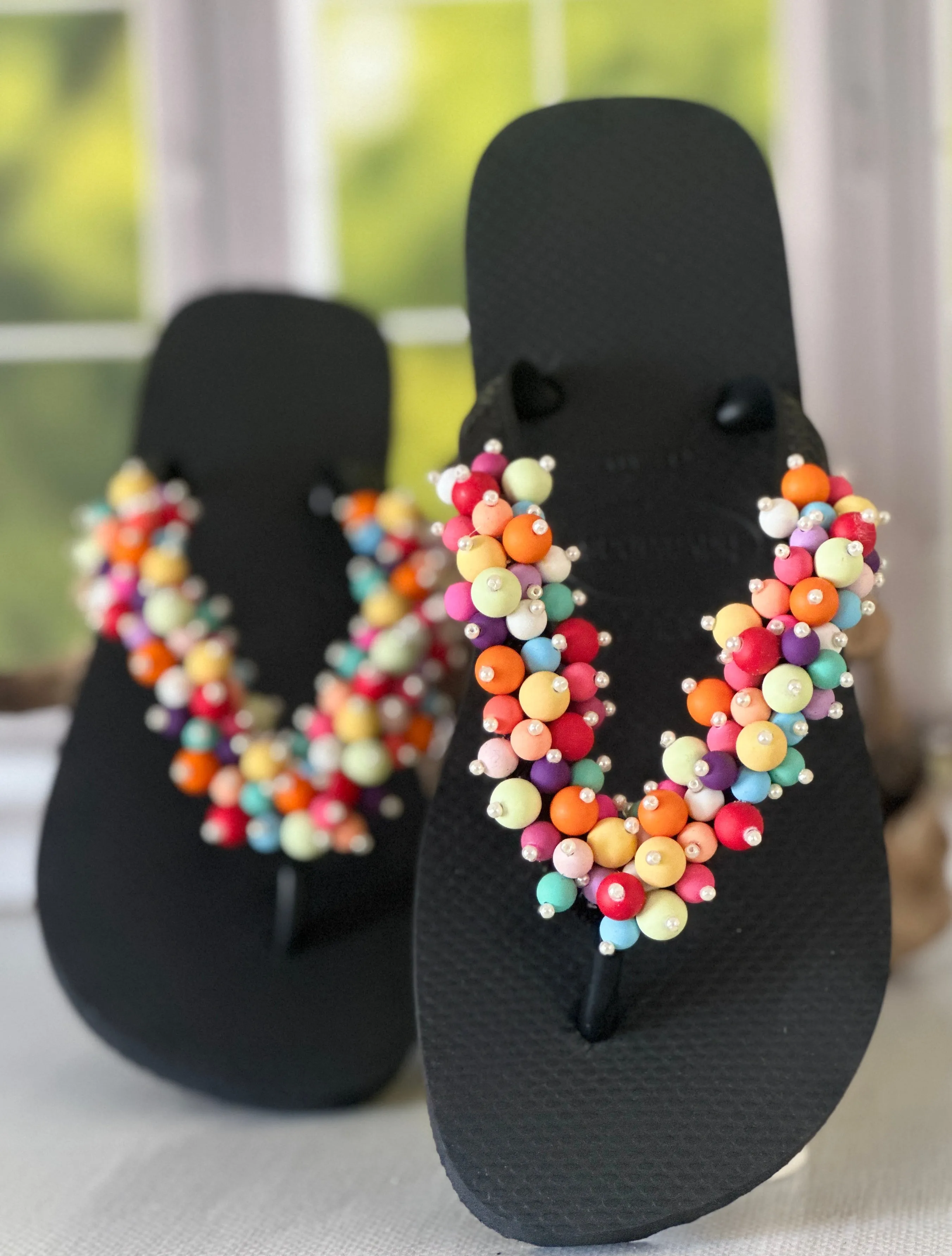 Colorful Popcorn Sandals