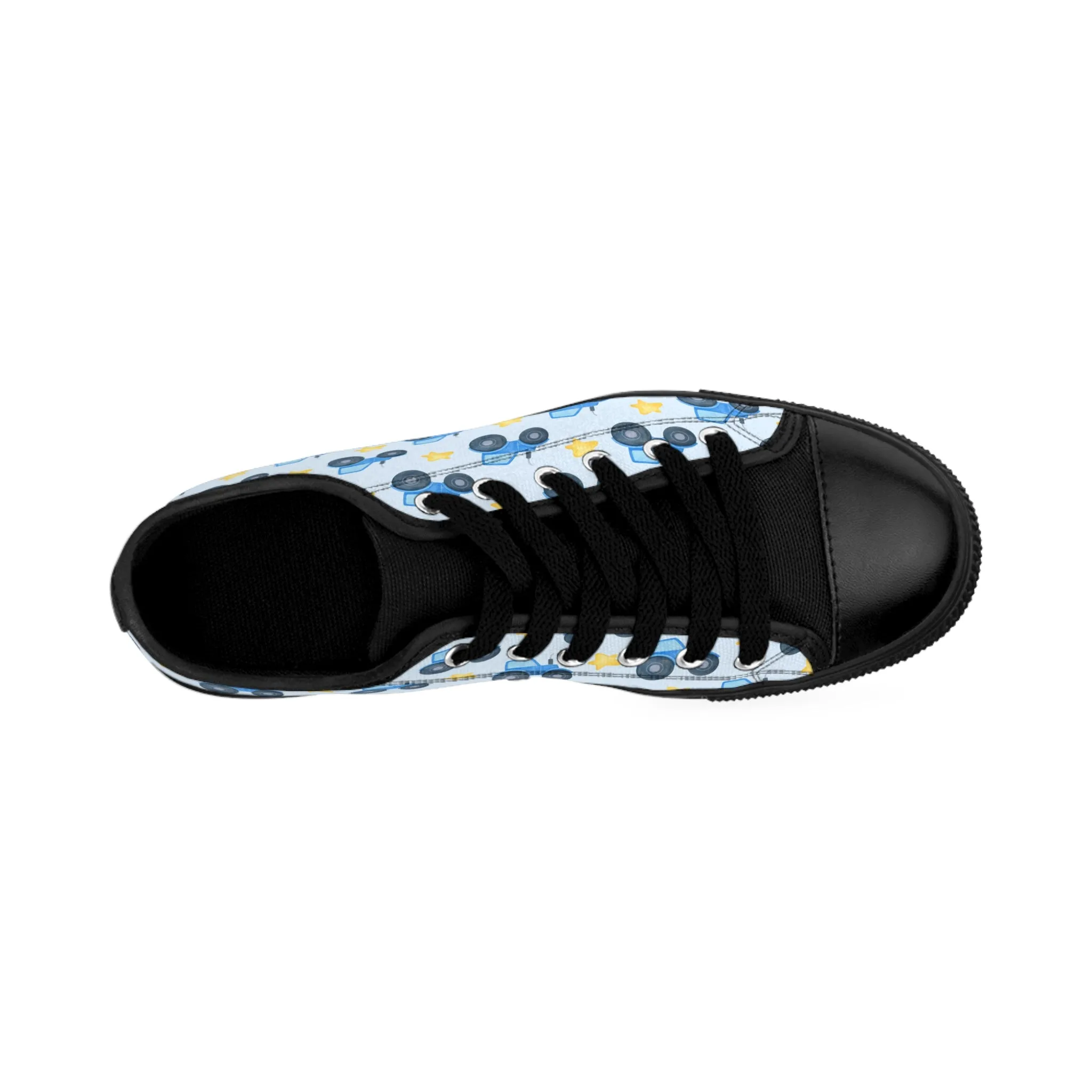 Cute Blue Tractor Women's Sneakers