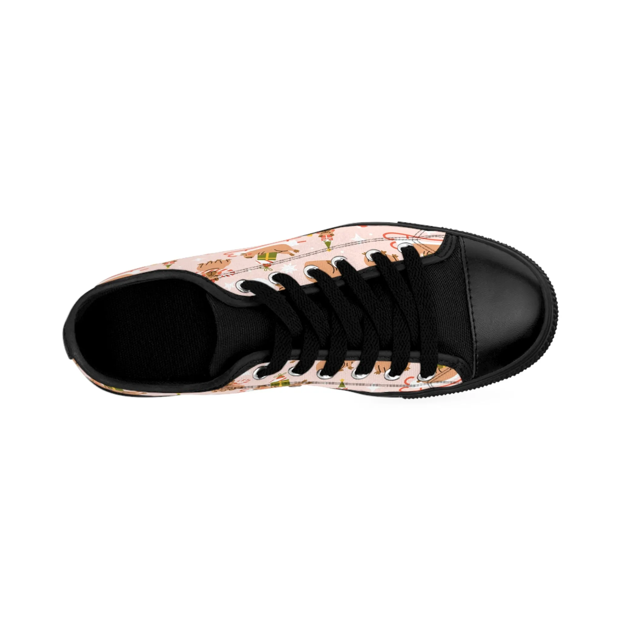 Cute Capybara Christmas Women's Sneakers