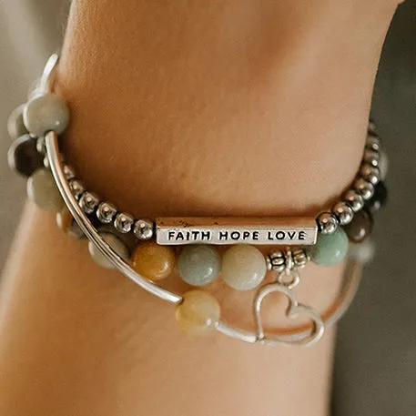Flip Flop | Stone Beaded Charm Bracelet | Amethyst - Inspiration