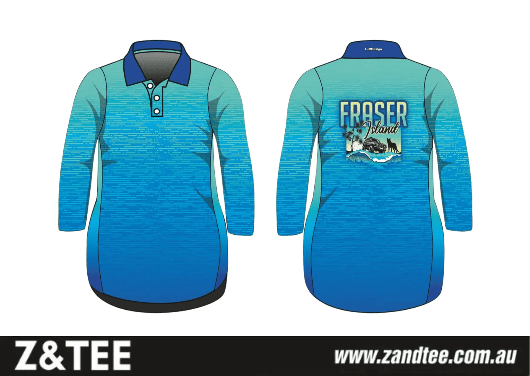 Fraser Island | Fraser Island (K'gari) Beach Wave Blue Fishing Dress Pre-Order