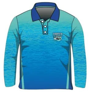 Fraser Island | Fraser Island (K'gari) Beach Wave Blue Fishing Shirt Pre-Order