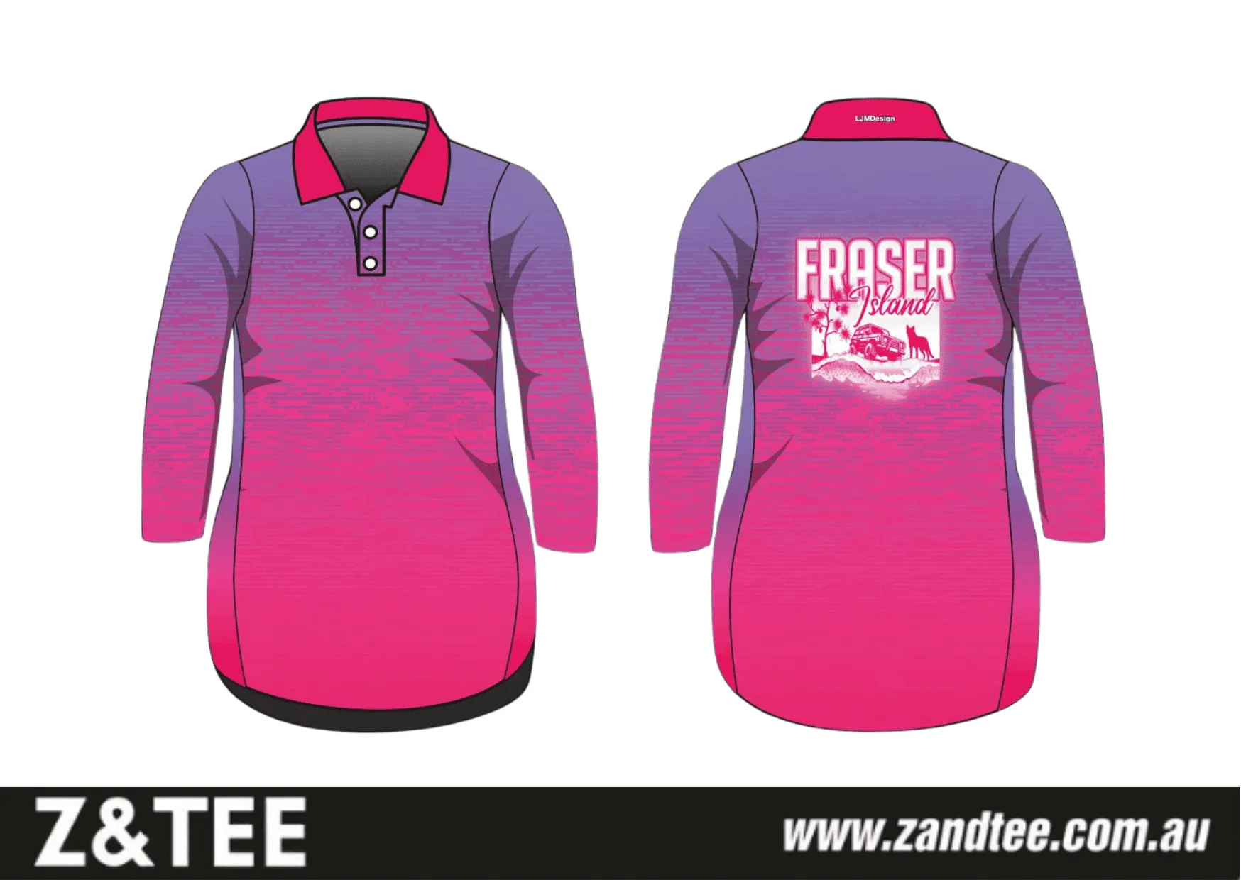 Fraser Island | Fraser Island (K'gari) Beach Wave Pink Fishing Dress Pre-Order