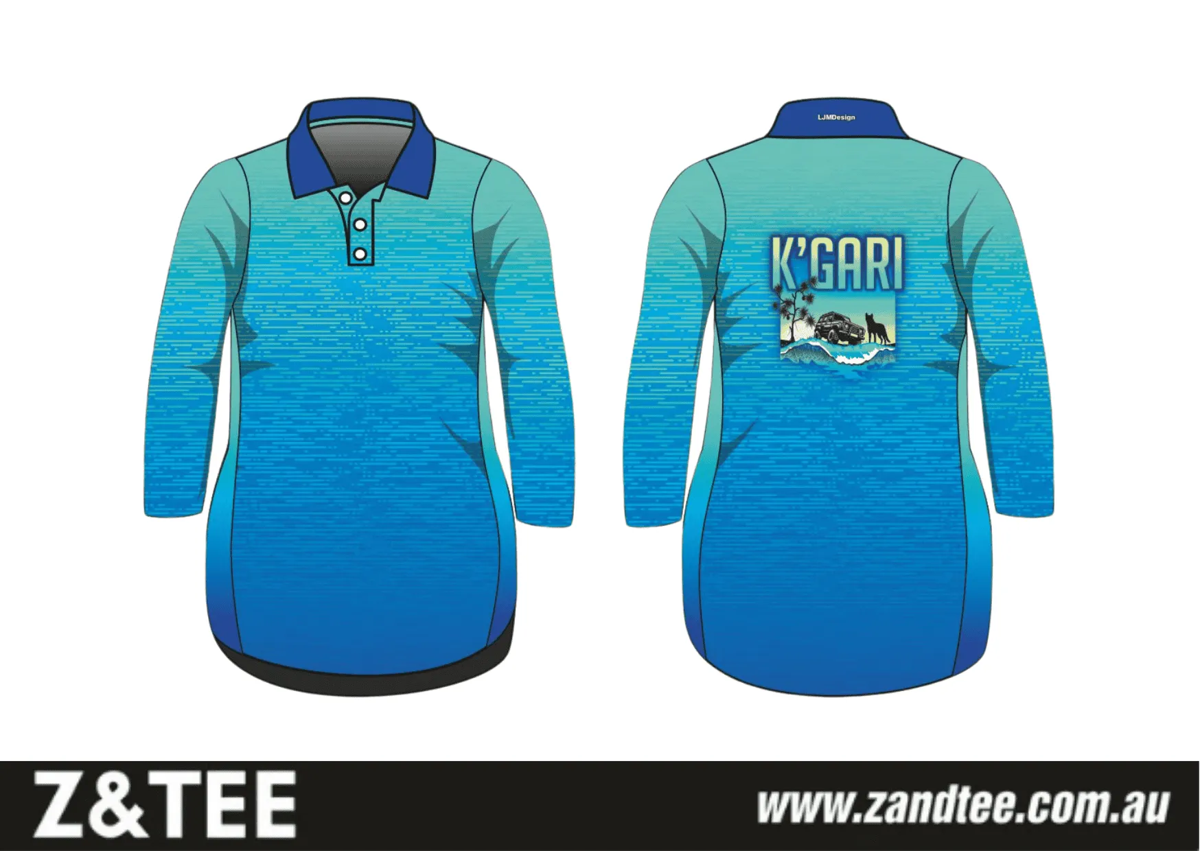 Fraser Island | K'gari Beach Wave Blue Fishing Dress Pre-Order