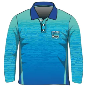 Fraser Island | K'gari Beach Wave Blue Fishing Shirt Pre-Order