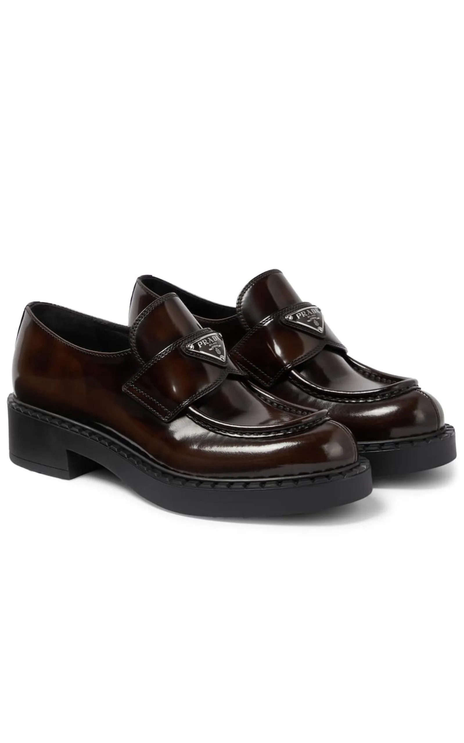 Logo Leather Loafers