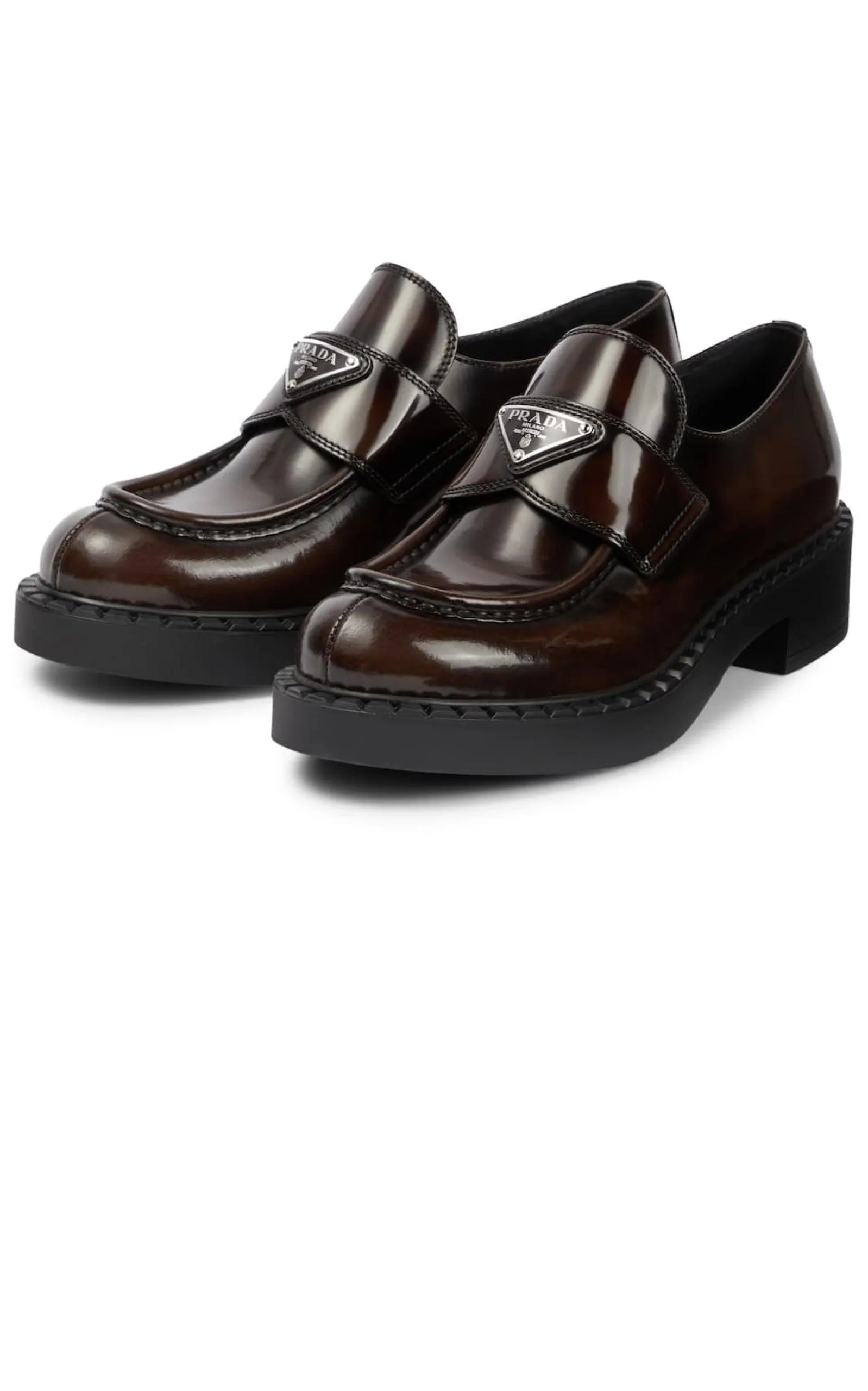 Logo Leather Loafers
