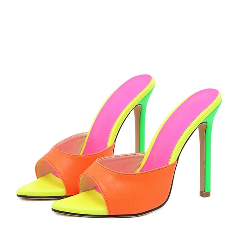 Lola Neon Mix Heels