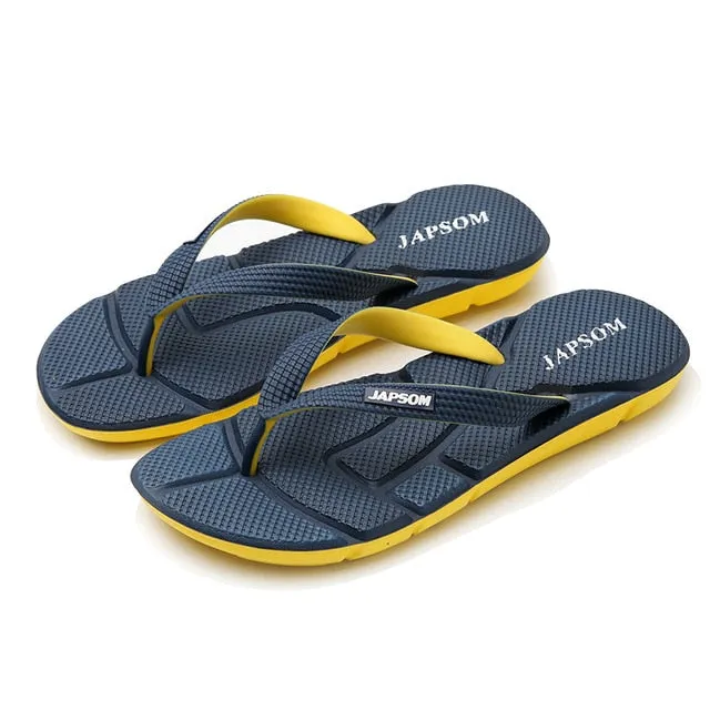 Men's Home Slippers Massage Flip Flops Soft Comfortable