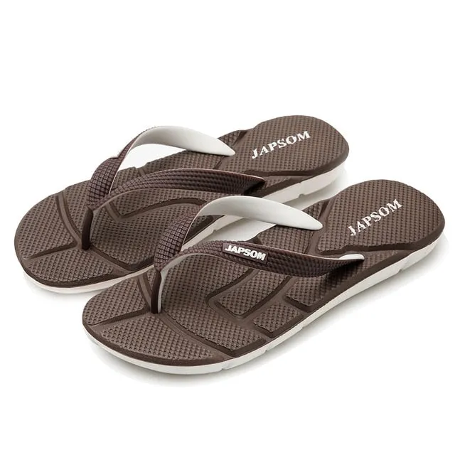 Men's Home Slippers Massage Flip Flops Soft Comfortable
