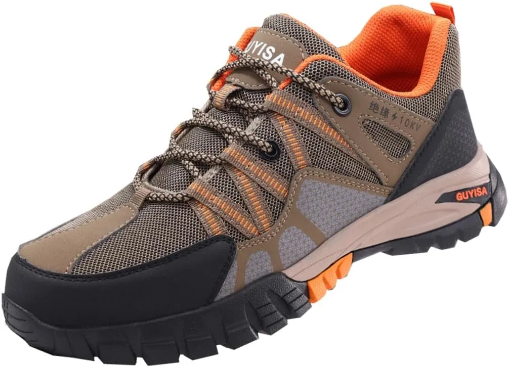 Men's Work Boots, Steel Toe Safety Boots, Soft Men's Anti Slip Steel Toe Shoes, Work Shoes, Indestructible Construction Welding Boots, Safety Shoes, Puncture Resistant Composite Toe caps