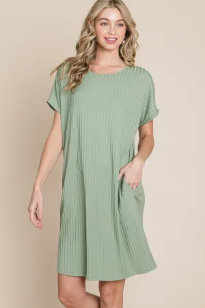 Sage Fields Ribbed Dress
