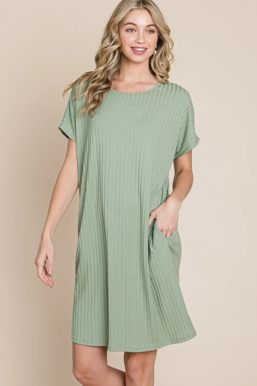 Sage Fields Ribbed Dress