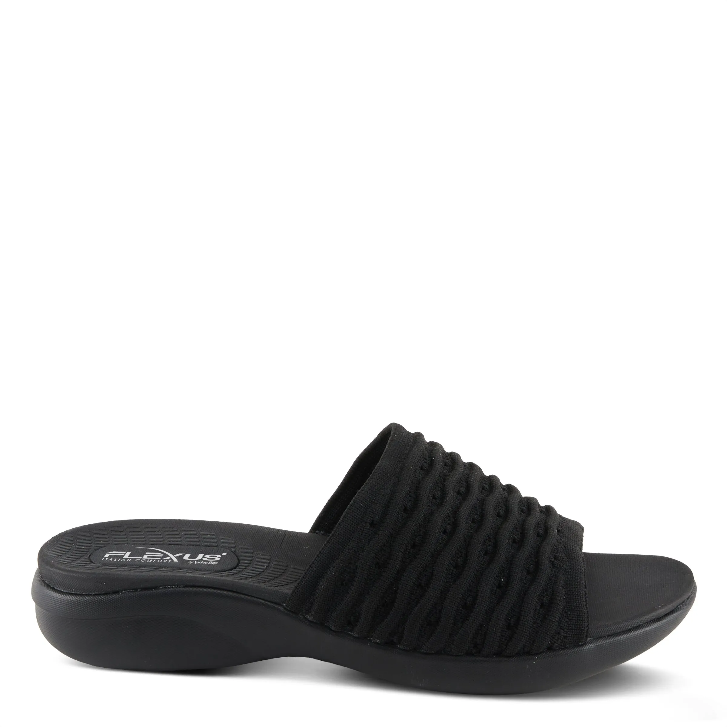 Spring Step Shoes  Flexus Deondre Sandals Women's Textile Slide 1.75" Heel