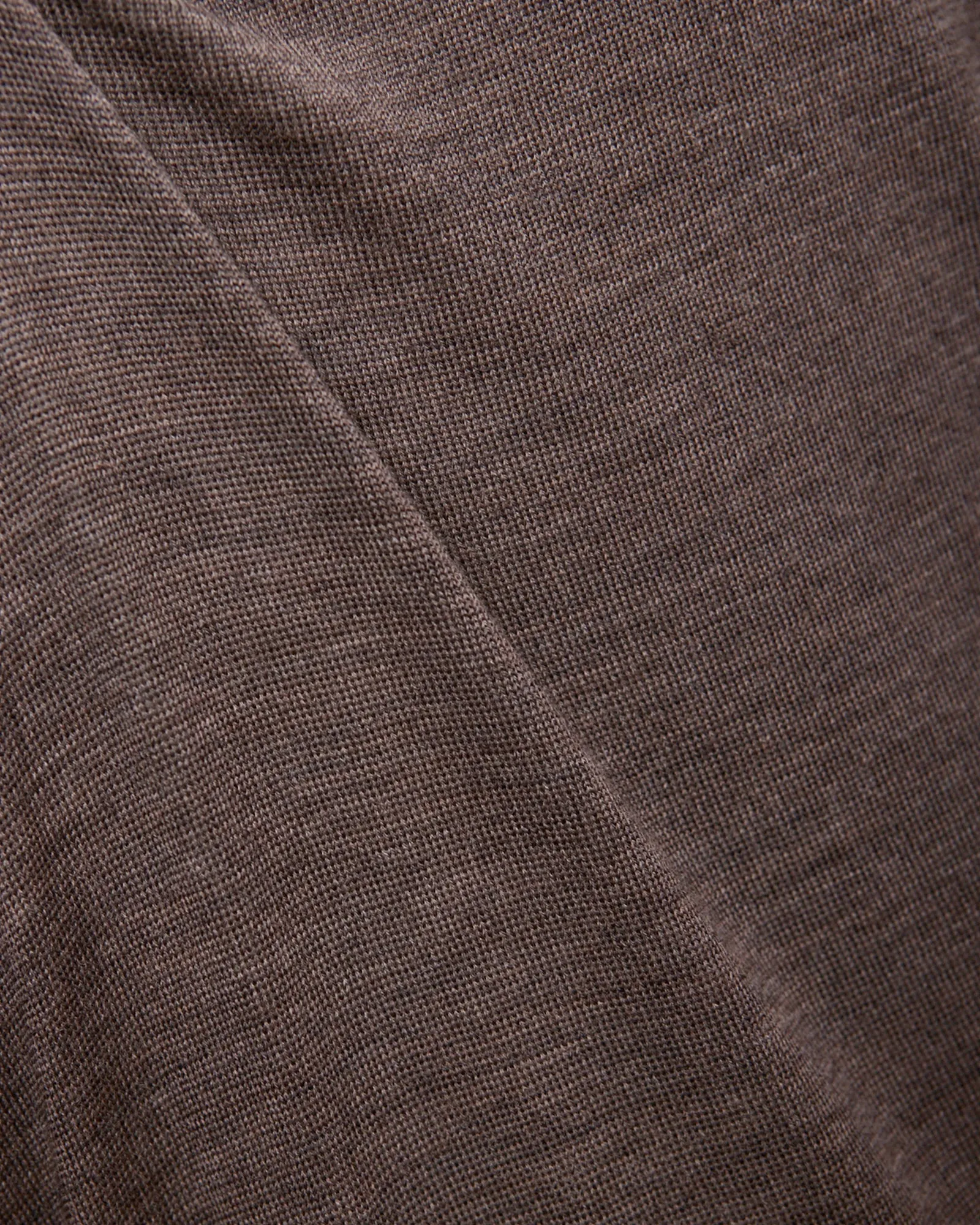 Taupe Melange Lightweight Merino Polo