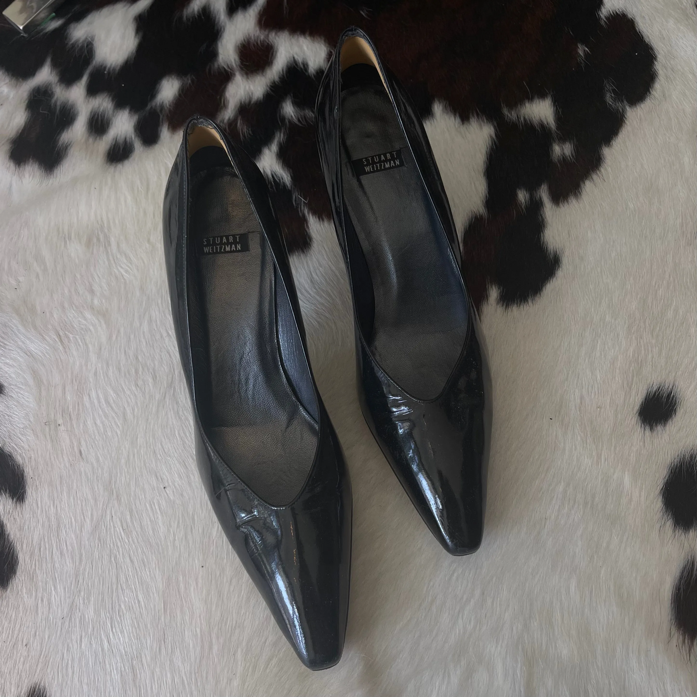 Vintage 90s Stuart Weitzman Patent Leather Pumps