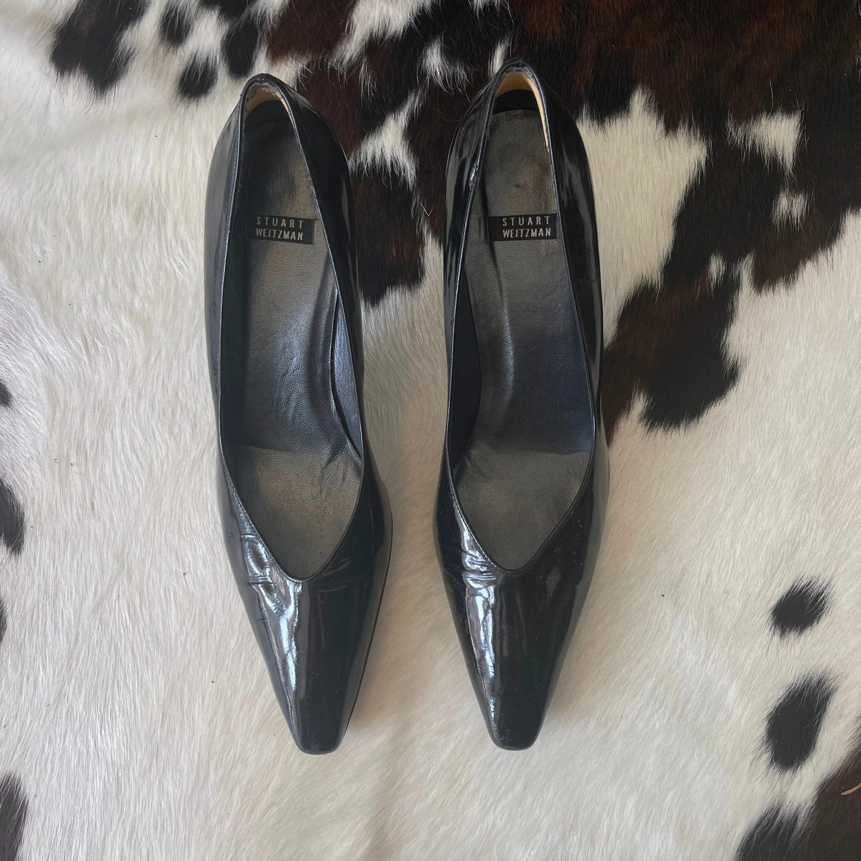 Vintage 90s Stuart Weitzman Patent Leather Pumps