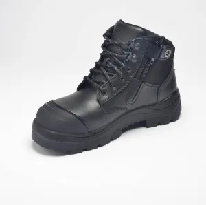 Wide Load 690BZ Black 6 Inch Zip Side Safety Boot