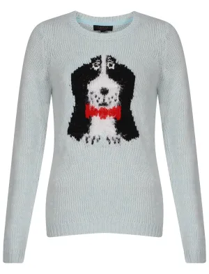 Womens Amara Reya Rose Jumper in Aquamarine